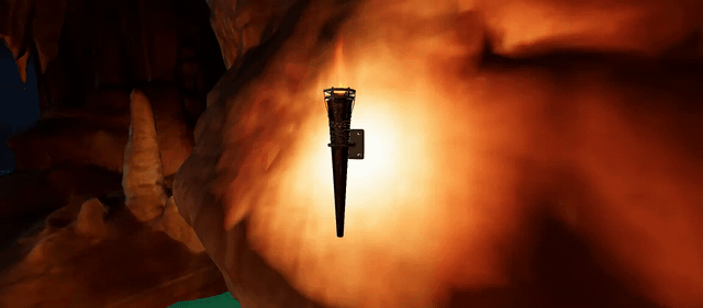 Procedural torch flame