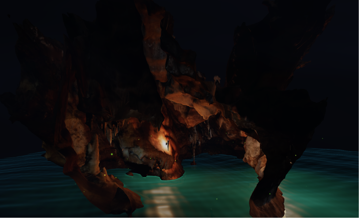 The diorama cut seen from outside