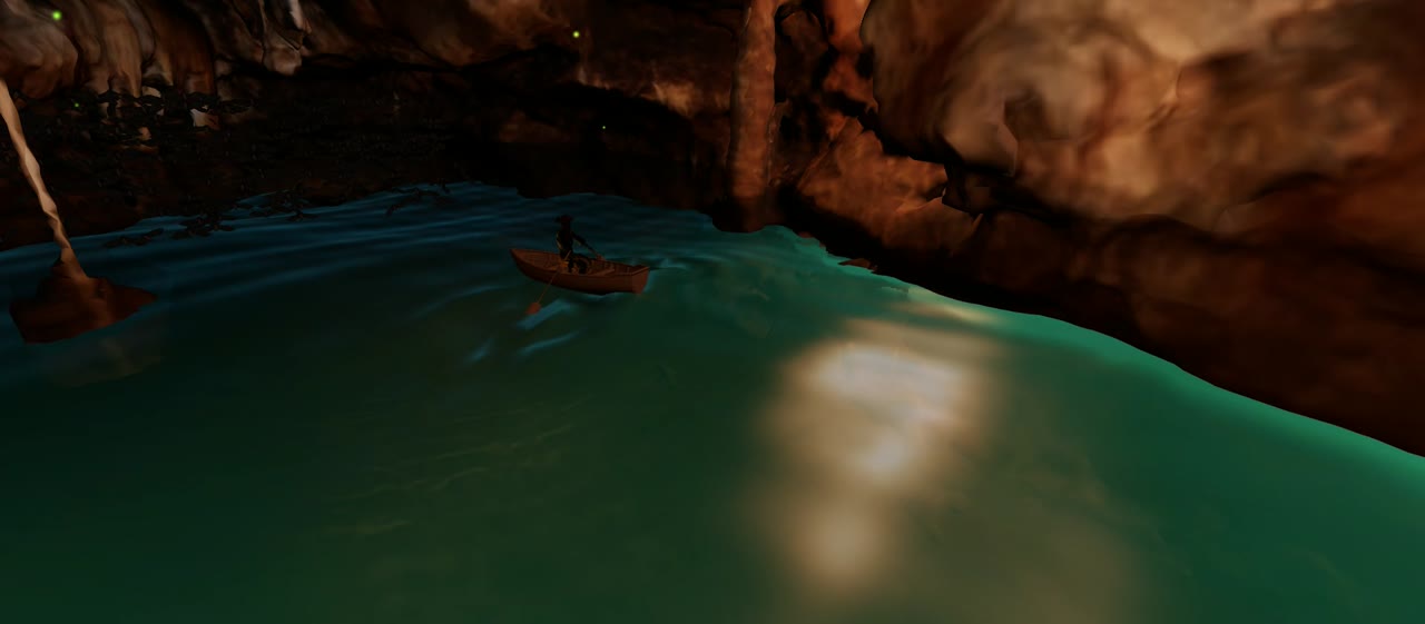 Interior with boat
